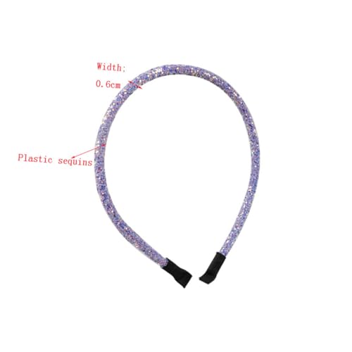 Gatuida 8 Stück Teiliges Glitzer Pailletten Haarreifen Dünne Bunte Haarbänder Modische Stirnbänder für Damen und Mädchen Vielseitig Einsetzbar für Alltag Party und Zufällige Farbe von Gatuida