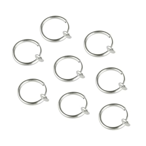 Gatuida 8 Stück Teiliges Nasenring Silber Ohr Lippen Bauchnabel Piercing Ringe Leicht und Langlebig für Damen und Herren Modischer Körperschmuck Ohrloch von Gatuida