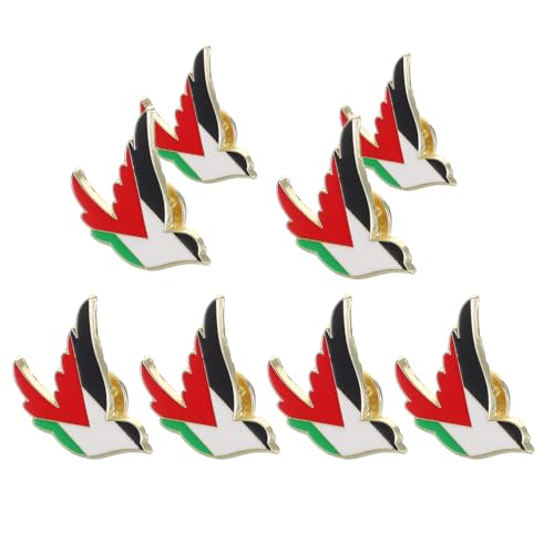 Gatuida 8 Stück Teiliges Palästina Flaggen Anstecknadel aus Langlebiger Filigrane Leichte Broschen für Kleidung Taschen und Mäntel Vielseitiger Kulturschmuck für Alltag und Besondere von Gatuida
