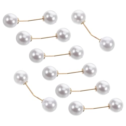 Gatuida 8 Stück Teiliges Perlen Anstecknadeln für Damen Minimalistisches Design Sichere Befestigung gegen Entblößung Vielseitige Dekoration für Kleidung Schals und Pullover Dezenter von Gatuida
