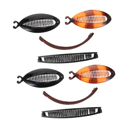 Gatuida 8stücke Banana Haarspange Set Für Damen Flexible Bananenstecker Für Dickes Haar Haarschmuck Für Hochsteckfrisuren Und Alltagsfrisuren Frisuren Werkzeug von Gatuida