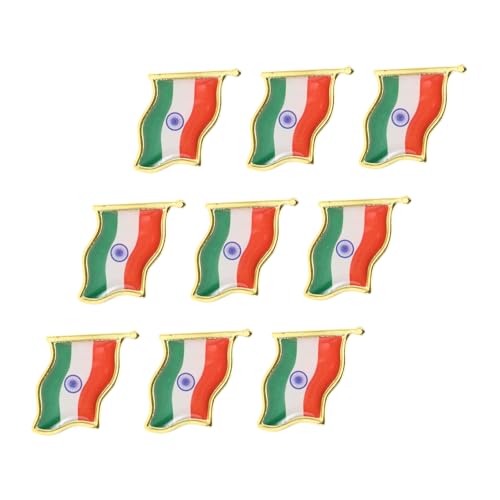 Gatuida 9 Stück Metall Nationalflaggen Anstecker für Männer und Frauen Modeaccessoire für Kleidung Jacken und Festliche Anlässe von Gatuida