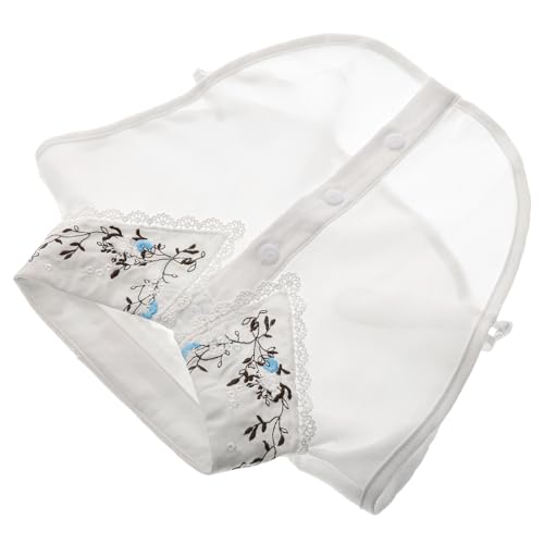 Gatuida Abnehmbare Bestickte Fake Kragen aus Polyester Dekorativer Spitzenkragen für Damen Vielseitiger Blusenkrageneinsatz Angenehm und Formbeständig Modisches Zubehör für Vielfältige von Gatuida