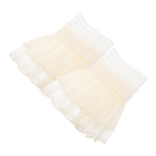 Gatuida Abnehmbare Rüschen handgelenkmanschetten Damen Modische Fake Ärmel Manschetten Weiche Komfortable Armschmuck Vielseitig Für Alltag Party Arbeit von Gatuida