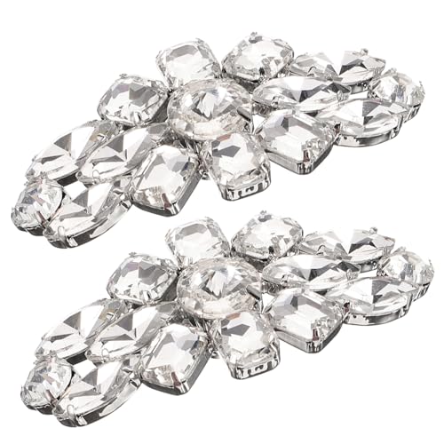 Gatuida Abnehmbare Strass Schuhschnallen für Pumps Funkelnde Schuhclips für Damen High Heels Sandalen und Hochzeitsschuhe Modische Schmuckverzierung für Vielseitige Schuhdekoration Weiß von Gatuida