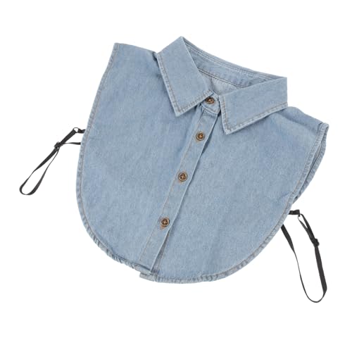 Gatuida Abnehmbarer Fake Kragen Damen Baumwolle Kurzbluse Cowboy Stil Spitzkragen Elegant Dekorativer Einsatz für Pullover Blusen Jacken Alltag und Festtage von Gatuida