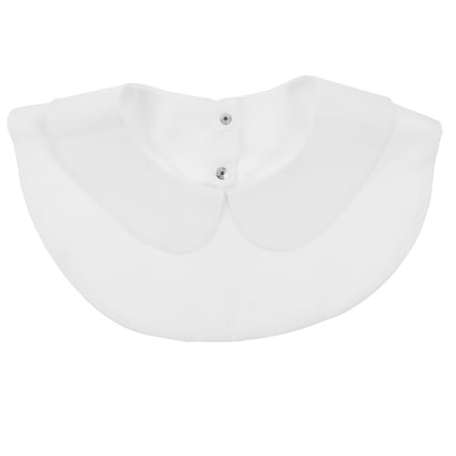 Gatuida Abnehmbarer Falscher Damen krageneinsatz Stilvoller Blusen halsteil Eleganter Fake Collar Vielseitig Kombinierbar für Hemden Kleider und Uniformen Weiß von Gatuida