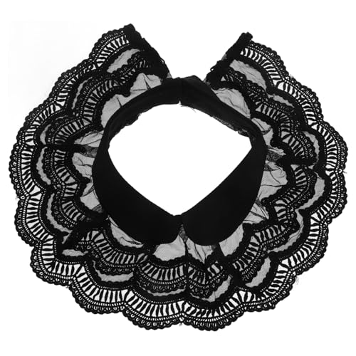 Gatuida Abnehmbare Kragen Für Damen Spitzen-falschkragen Blumenmuster Polyester Falscher Kragen Für Hemden Schal Für Blusen Und Kleider Uv-schutz Leicht Und Atmungsaktiv von Gatuida