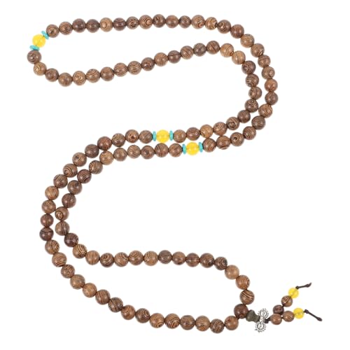 Gatuida Afrikanisches Holz Buddha Perlenarmband Kugeln Robustes Kleines Schmuckstück für Damen und Herren Handgefertigtes Tragbares Ethno Wickelarmband Modisches Accessoire für Alltag und von Gatuida