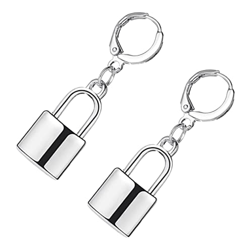 Gatuida Schlossohrringe Im Punk-stil Hip-hop-ohrringe Für Unisex All-match-kreative Ohrringe Mit Anhänger Hautfreundlich Und Modisch von Gatuida