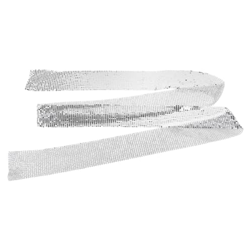 Gatuida Aluminiumkette Damen Lang Modisch Leicht Kreatives Design Silberfarbene Halskette Vielseitig für Party Alltag von Gatuida