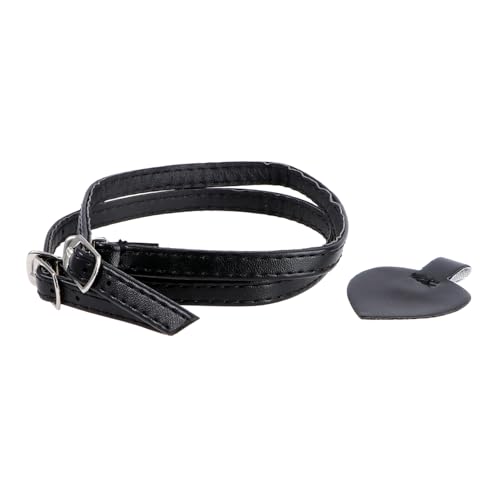 Gatuida Anti rutsch High Heel Fersenaufkleber mit Abnehmbaren Hautfreundlichen Knöchelriemen Weiche Pu schnürsenkel Strapazierfähig und Flexibel Geeignet für Damen High Heels Tiefschwarz von Gatuida