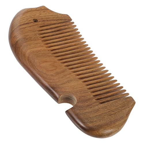 Gatuida Antistatischer Sandelholz haarkamm mit Massagefunktion Natürlicher Holzgriff Stimuliert Kopfhaut und Fördert Durchblutung Pflegt Haare Sanft für Damen und Herren Kompakt für von Gatuida