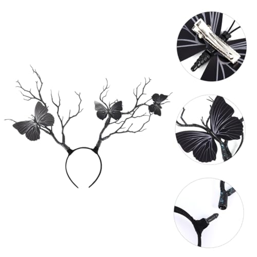 Gatuida Antler Hair Hoop mit Kreativem Baumzweigdesign Bequemes Party und Cosplay Haarschmuck Modischer Stirnband Kopfschmuck für Auffällige Performance und Vielseitige Zufällige Farbe von Gatuida
