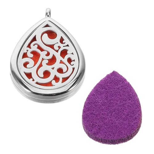 Gatuida Aromatherapie Halskette Wasser Tropfen Diffusor Anhänger Ätherische Öle Schmuck für Damen Herren Teenager Langlebiger Duft Modisches Unisex Accessoire von Gatuida