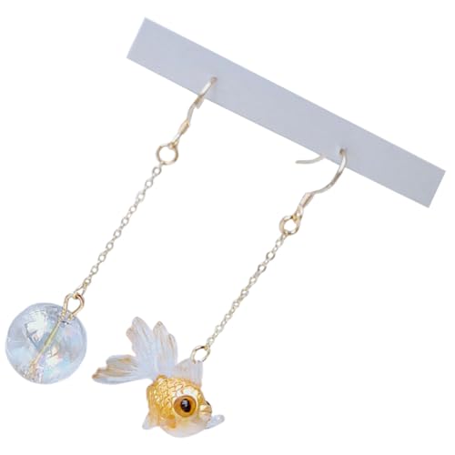 Gatuida Asymmetrische Goldfisch Ohrringe für Damen Einzigartige Resin Dangle Ohrringe Modischer Schmuck für Alltag und Besondere Anlässe und Stilvoll Gatuida Asymmetrische Goldfisch Ohrringe für Damen Einzigartige Resin Dangle Ohrringe Modischer Schmuck für Alltag und Besondere Anlässe und Stilvoll von Gatuida