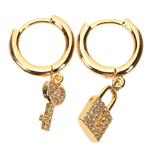 Gatuida Asymmetrische Herz Schloss Creolen Damen Ohrhänger Zirkonia Funkelndes Statement Schmuck Valentinstag Geburtstag Alltag Gatuida Asymmetrische Herz Schloss Creolen Damen Ohrhänger Zirkonia Funkelndes Statement Schmuck Valentinstag Geburtstag Alltag von Gatuida