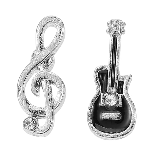 Gatuida Asymmetrische Musik note Ohrstecker für Damen Mikrofon design Handgefertigt Modische Dangle Ohrringe Geschenk für Musikliebhaber Geeignet für Party Hochzeit Konzert von Gatuida