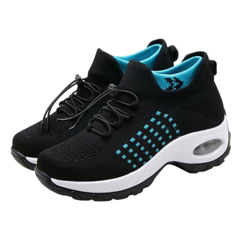 Gatuida Atmungsaktive Fashion Sneaker mit Dämpfender Sohle rutschfeste und Stoßdämpfende Sportschuhe für Damen und Herren Bequeme Freizeitschuhe mit Elastischem Obermaterial für Alltag von Gatuida