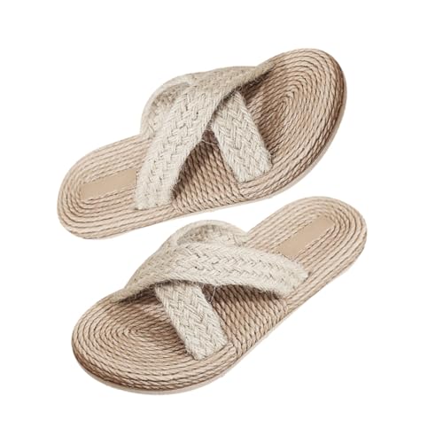 Gatuida Atmungsaktive Flache Slipper Herren Japanischer Stil Rutschfest Leichte Freizeit Hausschuhe für Zuhause und Sommer Offene Zehen Komfortabel und Langlebig Modisches Design von Gatuida
