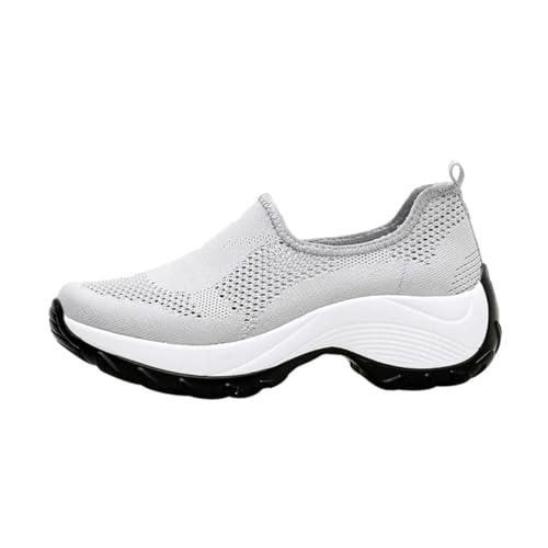 Gatuida Atmungsaktive Outdoor Laufschuhe Damen mit Luftpolster Leichte Trekking Sneaker Schnelltrocknendes Mesh Bequeme Freizeitschuhe für Wandern und Alltag von Gatuida