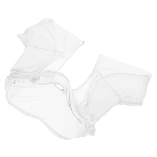 Gatuida Atmungsaktive Schweißweste für Damen Unterarm Schutzweste Kurzärmlig Schweißabsorbierend Hautfreundlich für Mädchen und Weißes Mesh Design von Gatuida