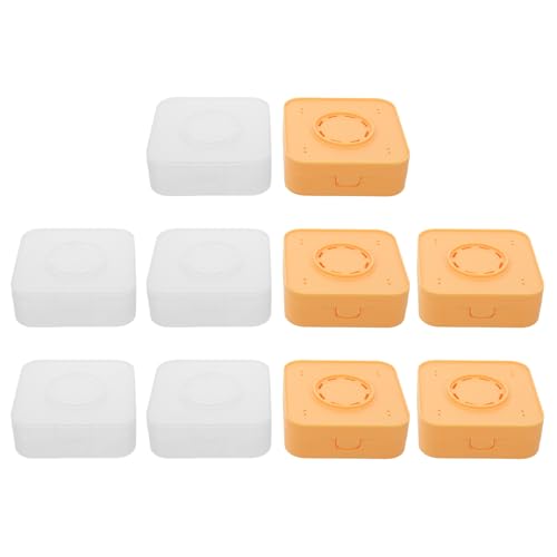 Gatuida Aufbewahrungsbox für Make-up-Quasten, 10 Stück – Behälter für Puderquasten – Mini-Puderglas – tragbarer Halter für Schwammmixer – Organizer für Kissen-Foundation von Gatuida