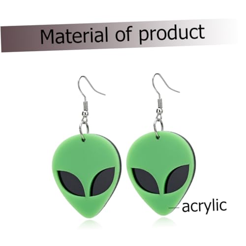 Gatuida Ausgefallene Acrylohrringe Grün Kreative Ohrringe Damen Lustige Statement Ohrhänger Modischer Schmuck für Alltag Party und von Gatuida