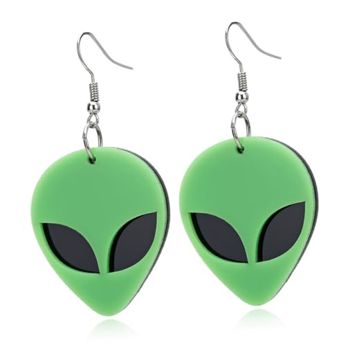 Gatuida Ausgefallene Ohrringe Damen Kreative Ohrhänger Grün Extravaganter Stil Für Alltag Party Hochzeit von Gatuida