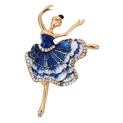 Gatuida Ballerina Brosche mit Strass für Damen Stilvolles Accessoire für Kleidung Schals und Hüte für und von Gatuida