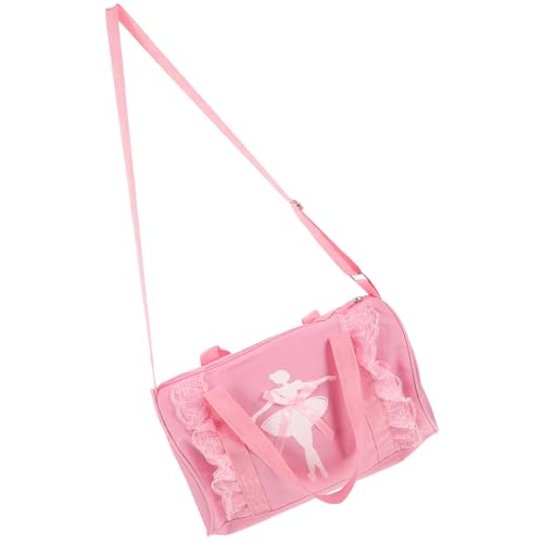 Gatuida Balletttanztasche für Mädchen Einseitige Schultertasche mit Verstellbarem Gurt für Tanzschuhe und Kleidung Leicht und Tragbar mit Rüschendesign Gatuida Balletttanztasche für Mädchen Einseitige Schultertasche mit Verstellbarem Gurt für Tanzschuhe und Kleidung Leicht und Tragbar mit Rüschendesign von Gatuida
