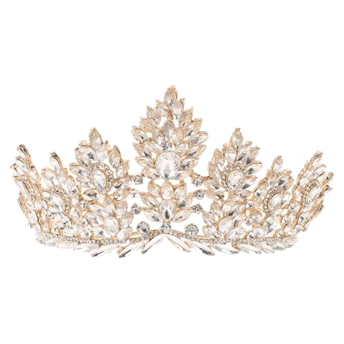 Gatuida Barocklegierung Kronenhaarschmuck für Frauen Leichte Hochzeit Tiara mit Funkelnden Strasssteinen Elegant für Braut Brautjungfern Festliche Anlässe und Geburtstagsfeiern Gatuida Barocklegierung Kronenhaarschmuck für Frauen Leichte Hochzeit Tiara mit Funkelnden Strasssteinen Elegant für Braut Brautjungfern Festliche Anlässe und Geburtstagsfeiern von Gatuida