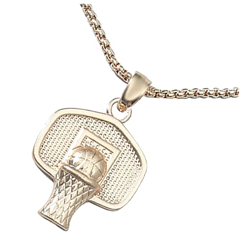 Gatuida Basketball Hoop Halskette für Jungen Stylischer Anhänger für Männer Modisches Sportaccessoire mit Feiner Verarbeitung für Jede Sommeroutfit von Gatuida