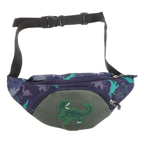 Gatuida Bauchtasche Dinosaurier Canvas Hüfttasche für Jungen Mädchen Kindergarten Reise Sport Freizeit Robust Langlebig Modisch Grün von Gatuida