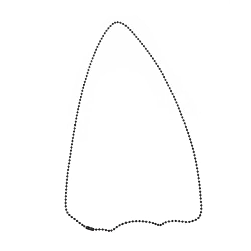 Gatuida Bead decor Halskette Damen Schwarz Titanium Schmuck Leicht Attraktiv Für Alltag Reise Party von Gatuida