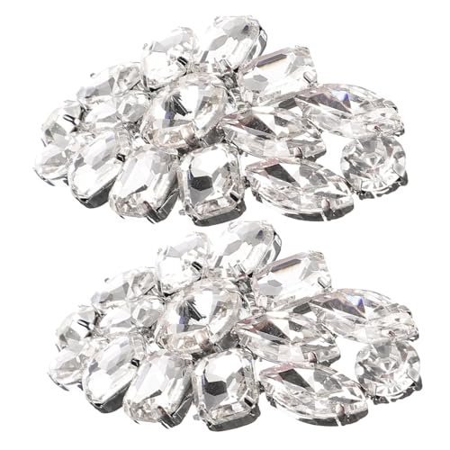 Gatuida Bling Schuhclips mit Strasssteinen für Pumps Abnehmbare Schuhschnallen zur Dekoration für Hochzeiten Partys und Besondere Anlässe Schuhverzierung für Damen von Gatuida