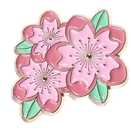 Gatuida Blütenbrosche Kirschblüten Niedliche Anstecknadel für Mädchen Modisches Accessoire für Kleidung und Taschen Zufälliger Stil Leicht und Tragbar von Gatuida