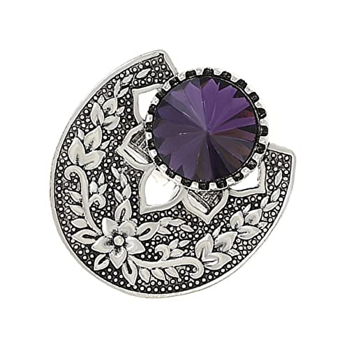 Gatuida Edelsteinringe Für Frauen Ring Aus Schmuckring Mit Amethyst Zarter Fingerring Blumenring Mit Gravur Böhmischer Ring Für Alltag Party Und von Gatuida