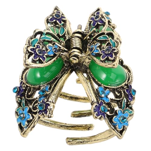 Gatuida Bohemian Retro Haarklammer Schmetterling Floral Clip aus Legierung Haarzubehör für und Mädchen Vielseitig Einsetzbar Inspiriert von Traditionellen Chinesischen Haarnadeln Blau von Gatuida