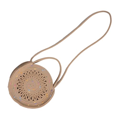 Gatuida Boho Crossbody Umhängetasche Damen Baumwollseil Sommer Strand Tasche Leicht Geflochten Handtasche Mit Tragegurt Für Outdoor Reisen Festival Freizeit von Gatuida
