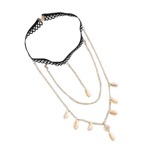 Gatuida Boho Leg Chain mit Elastischem Band und Muschelanhänger Modischer Körperschmuck für Frauen Verstellbare Beinkette für Strand Festival und Alltag Vielseitiges Accessoire von Gatuida