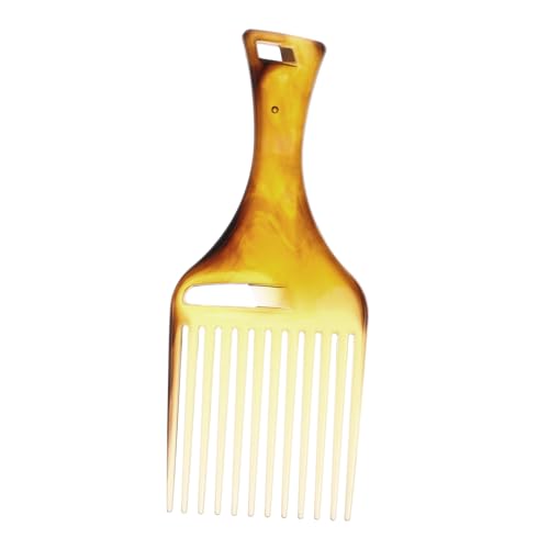 Gatuida Breiter Retro Haarkamm Herren Kunststoff Haarkamm für Dickes Lockiges Haar Breitzinkiger Friseur Kamm zum Entwirren Styling und Pflege Leicht und Tragbar für Klassische Slickback von Gatuida