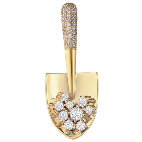 Gatuida Brooch Pin Schaufel Form mit Strass Brosche für Damen Schmuck für Frauen für an Freundinnen für Verschiedene Anlässe von Gatuida