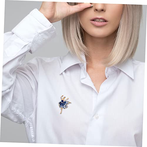 Gatuida Brosche Ballett Mädchen Legierung Elegantes Design Schmuck Kostüm Accessoire für Kleidung Schal Hut Dekoration Damen von Gatuida