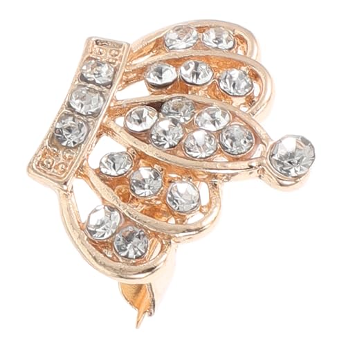 Gatuida Brosche mit Funkelnden Strasssteinen für Hochzeiten Anstecknadel für Anzüge Kleider Robustes Design Perfektes Accessoire zur Aufwertung Ihres Outfits von Gatuida