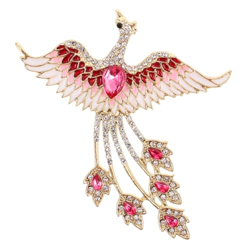 Gatuida Brosche mit und Strass Modeaccessoire für Damen für Weihnachten und Geburtstage Vielseitig für Formelle und Informelle Anlässe Pinker von Gatuida