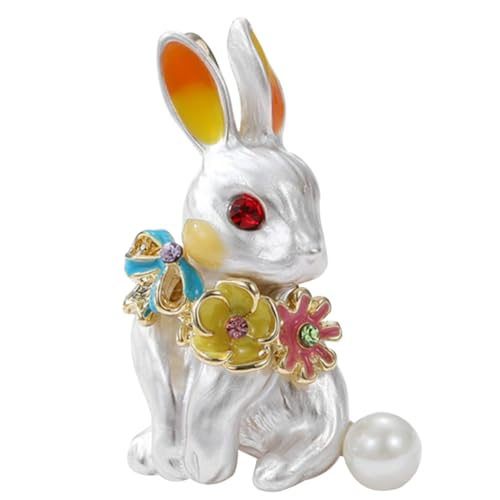 Gatuida Bunny Brosche Pin Cartoon Kaninchen Design Mode Kleidung Anstecknadel Schmuck Accessoire für Damen und Herren Frühling Ostern Jga von Gatuida