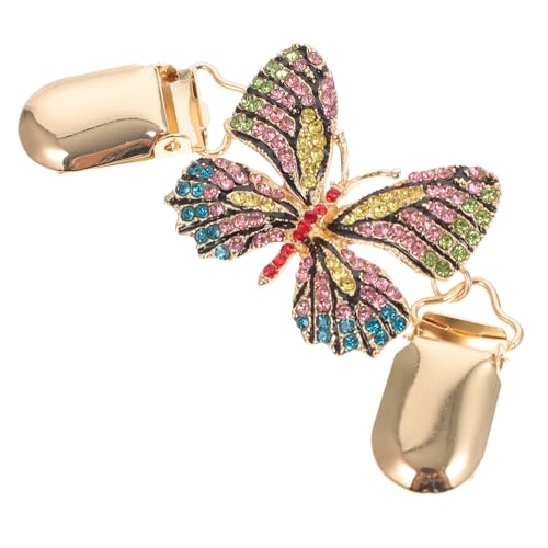 Gatuida Butterfly Brosche Schalclip Legierung Retro Cardigan Verschluss für Damen Eleganter Strickjacken Clip Schwerer Pullover Halter Modisches Schmuckaccessoire für Formelle und Anlässe von Gatuida