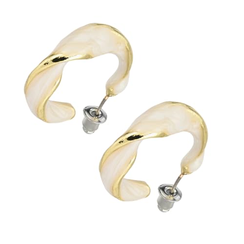 Gatuida C Förmige Spiralohrstecker für Damen Gedrehte Leichte Ohrhänger Modische Ohrschmuck Hautfreundlich Eleganter Ohrschmuck für Alltag und Besondere Anlässe von Gatuida