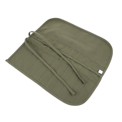 Gatuida Canvas Pencil Roll Mäppchen Fächer Stifterolle für Künstler Federmäppchen Organizer Robust Tragbar Schützt Stifte vor Kratzern für Schule Zeichnung Malen und Skizzieren von Gatuida